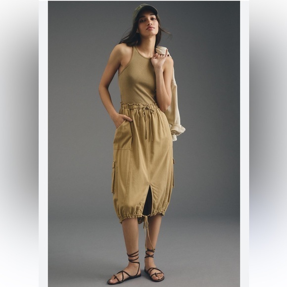 Anthropologie Daily Practice Be Bold Racerback Twofer‎ Dress - Picture 1 of 7